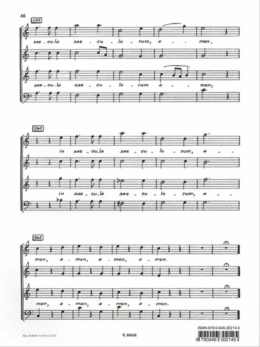 Magnificat D486 In C (choral-mixed Accompanied) 4-Part scores gallery preview page 2