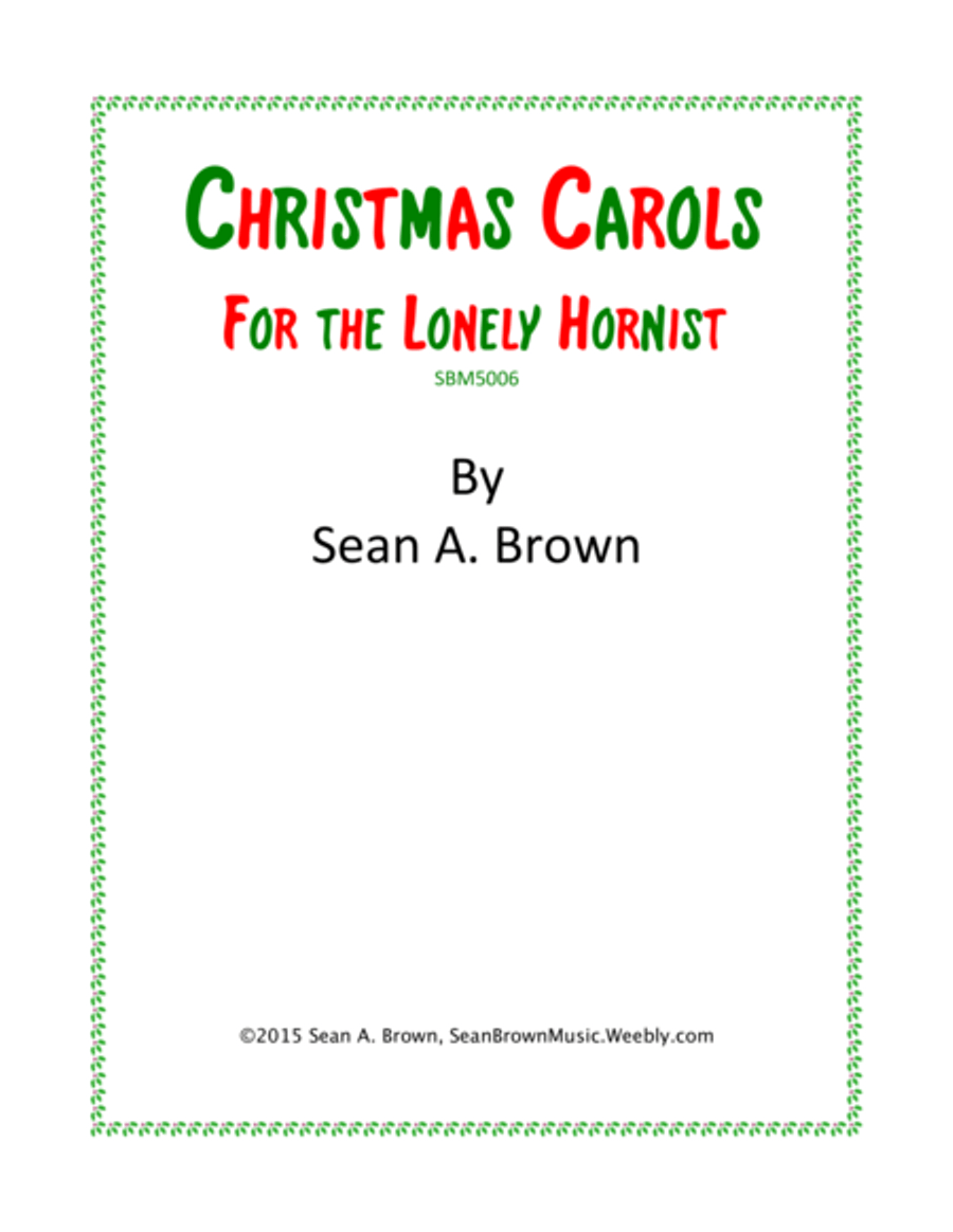 Christmas Carols for the Lonely Hornist, Vol. 1 Horn Solo scores gallery preview page 1