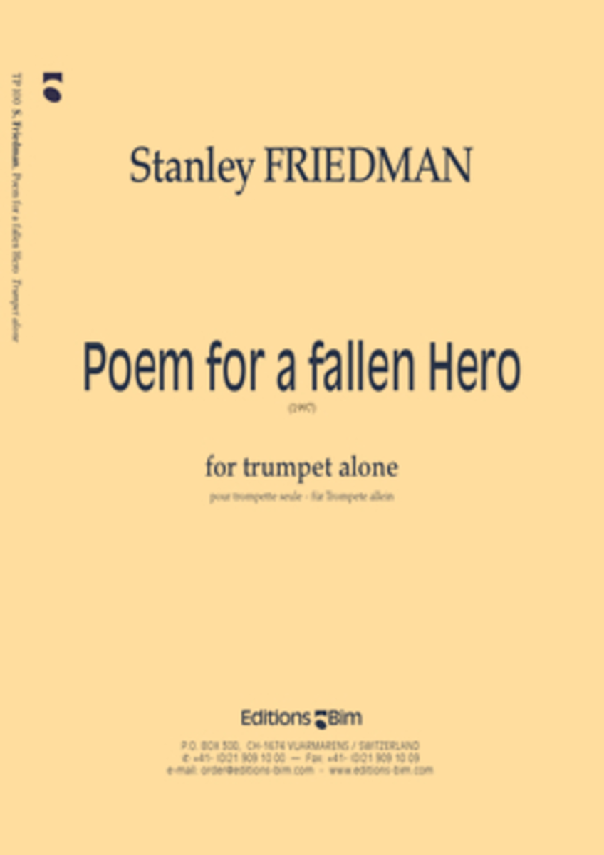 Poem for a fallen Hero image number null