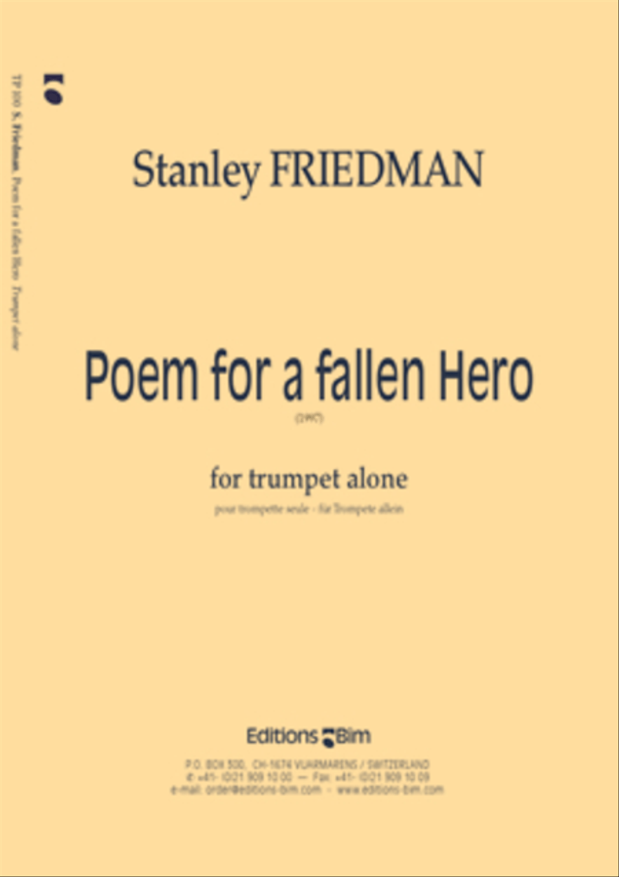 Poem for a fallen Hero image number null