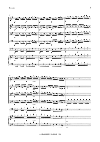Sextet for 2 Violins, Viola, Violoncello, Bassoon and Piano