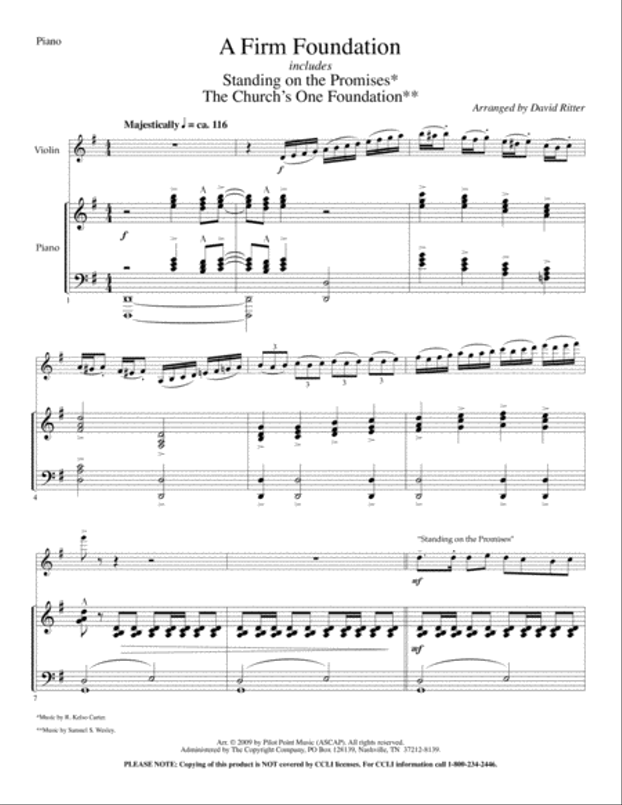 Classic Hymns for Violin and Piano Violin Solo scores gallery preview page 2