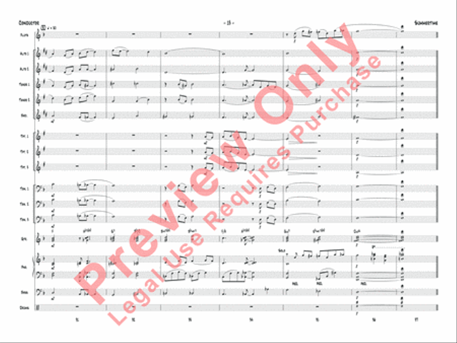 Summertime (score only) Jazz Ensemble scores gallery preview page 16