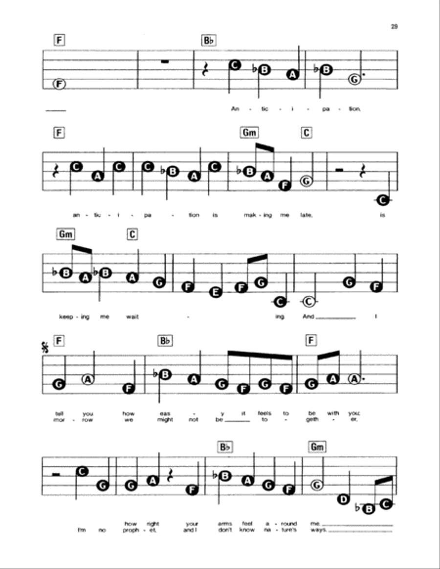 Anticipation Electronic Keyboard scores gallery preview page 2