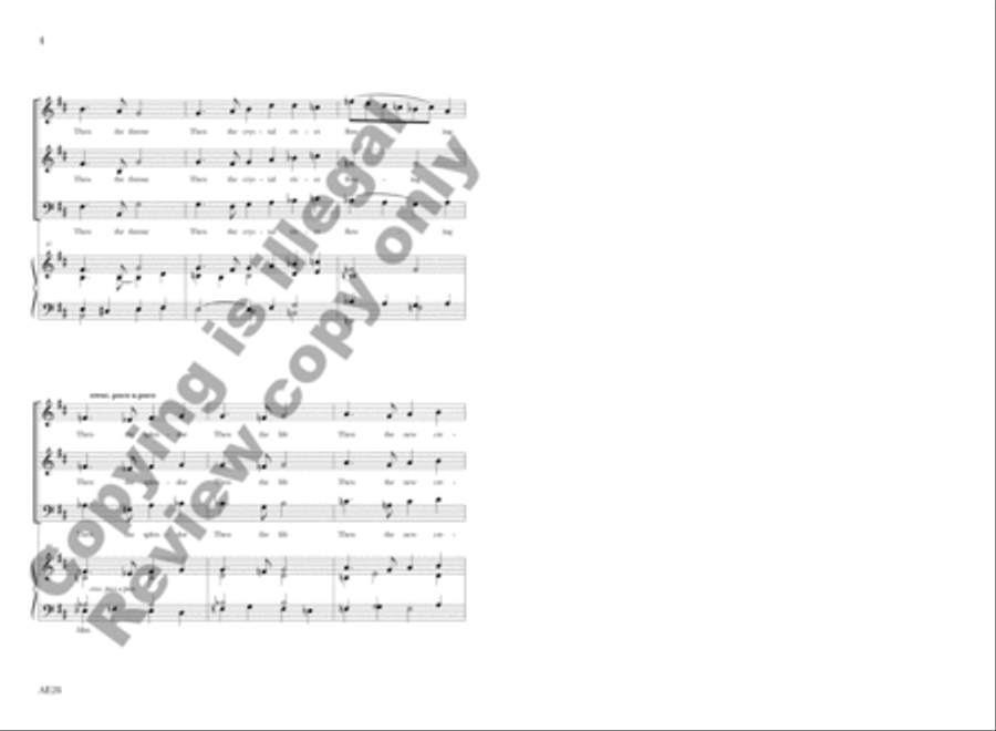Now the Silence, Now the Peace Unison Choir scores gallery preview page 5