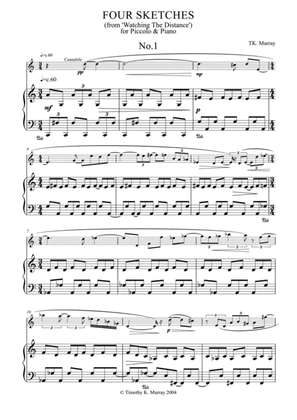 Murray - Four Sketches - Piccolo & Piano