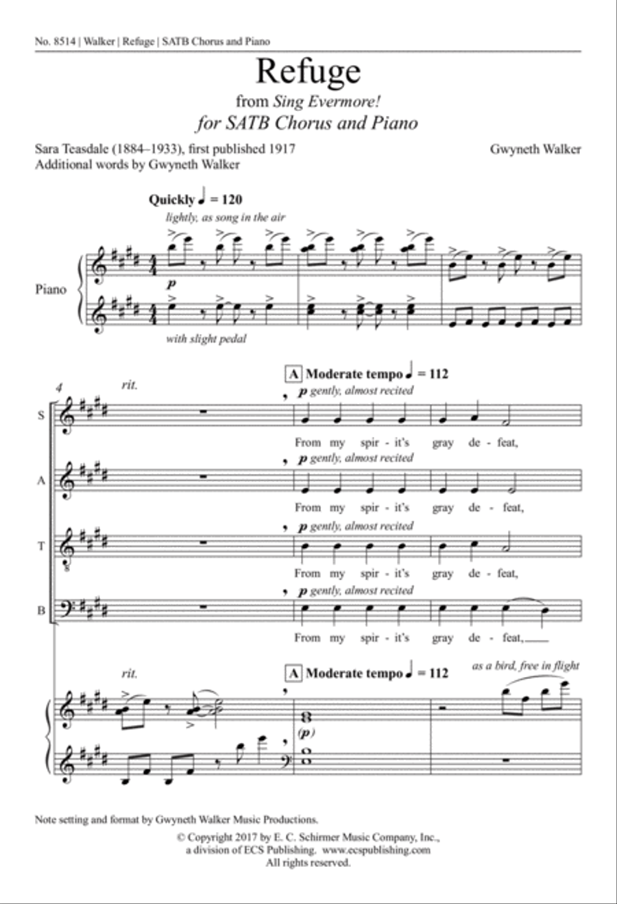 Refuge 4-Part scores gallery preview page 2