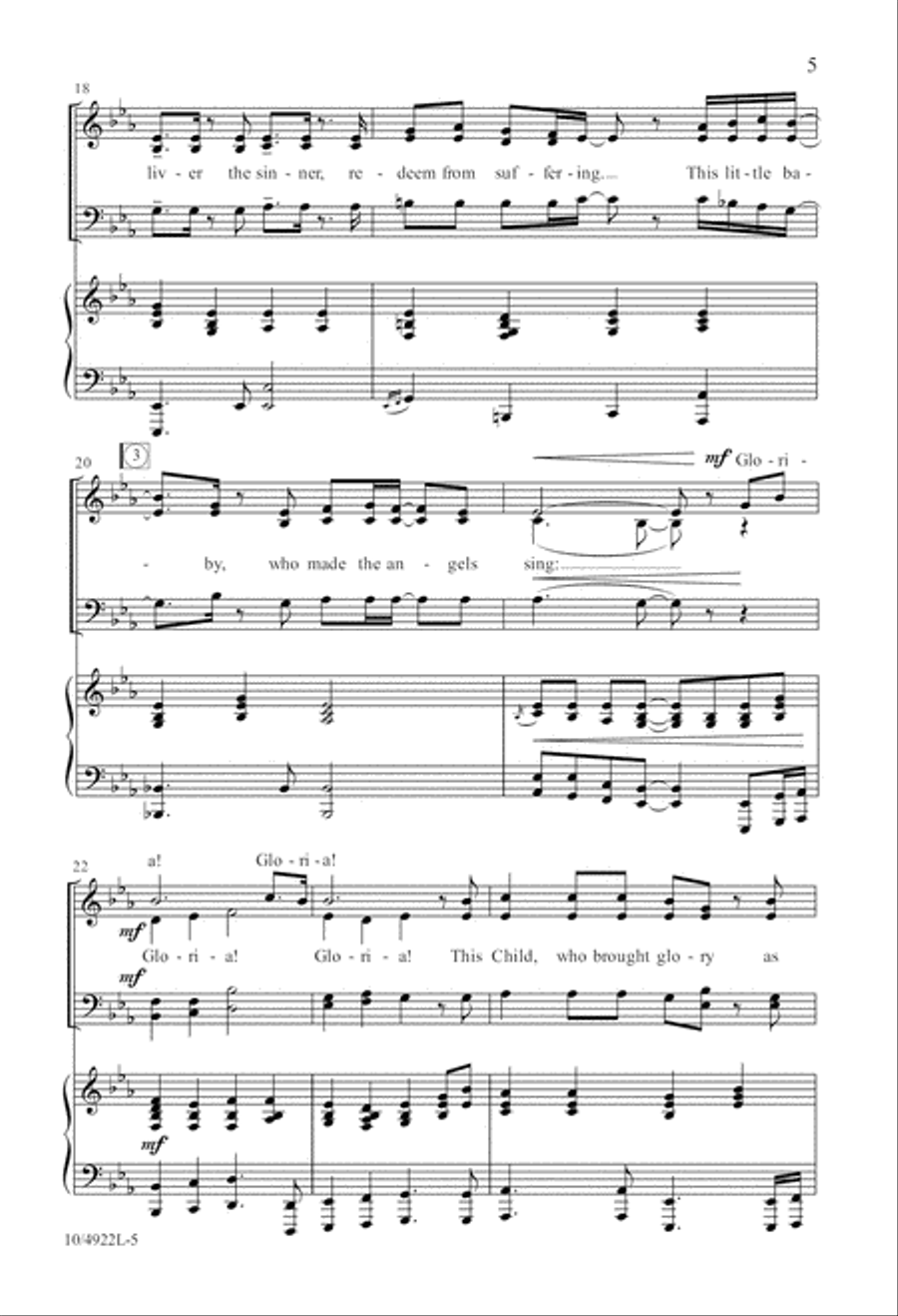 Born a Mighty King Born a Mighty King 4-Part scores gallery preview page 5
