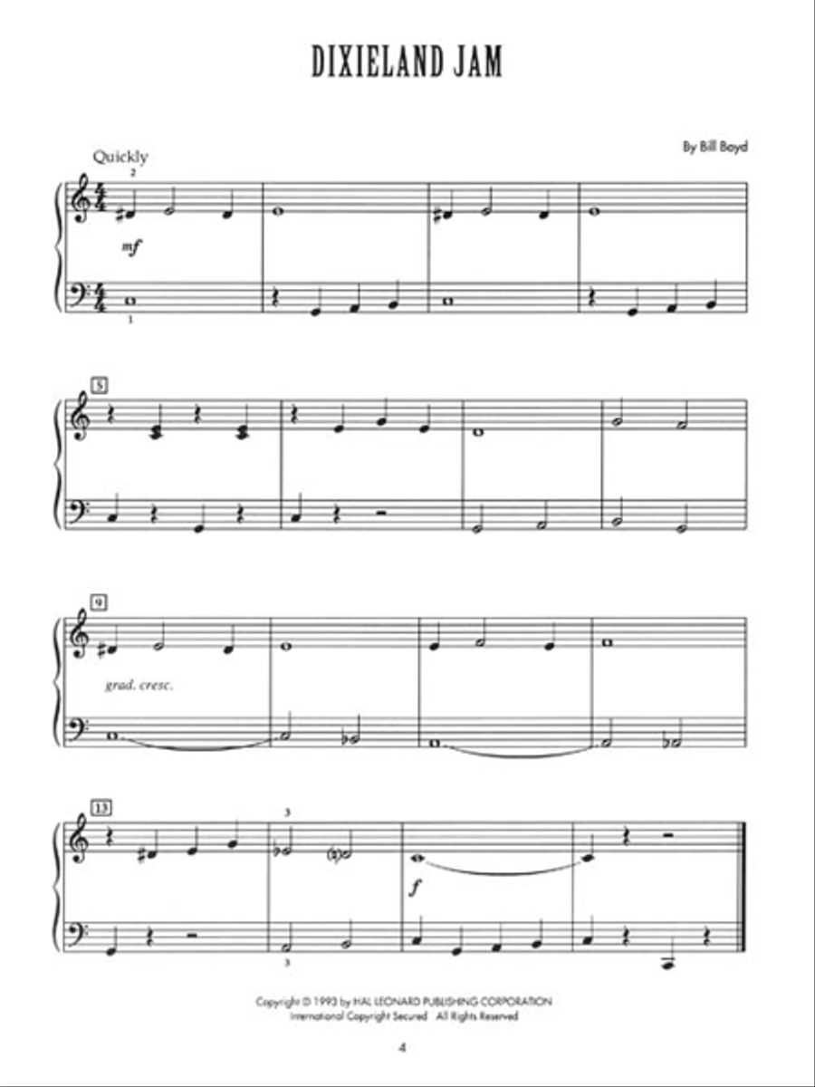 Jazz Starters II Piano Method scores gallery preview page 4