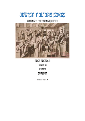 Book cover for Songs for Jewish Holidays Arranged for String Quartet