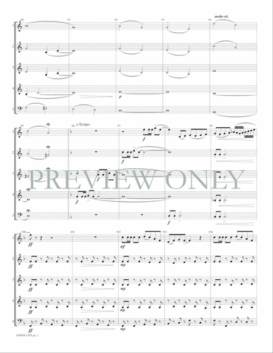Dodge City Woodwind Ensemble scores gallery preview page 9