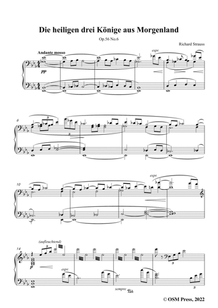 Richard Strauss-Die heiligen drei Könige aus Morgenland,in E flat Major image number null