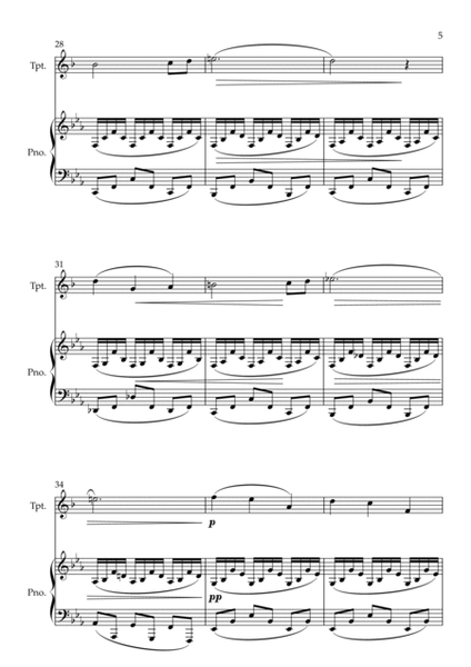 Le Cygne (The Swan) for Trumpet and Piano image number null