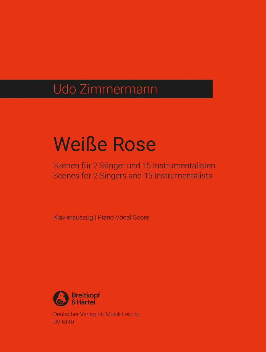 Weiße Rose (1984/85) Piano, Vocal scores gallery preview page 1