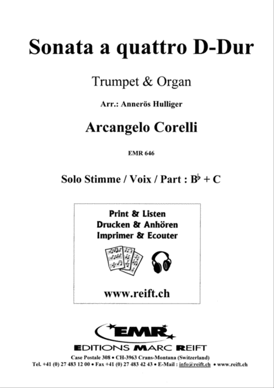 Sonata a Quattro Sonata a Quattro Piccolo Trumpet scores gallery preview page 2