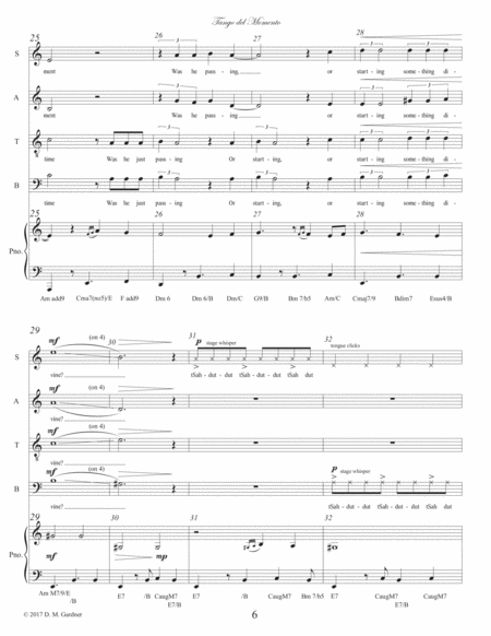 Tango del Momento Choir - Digital Sheet Music