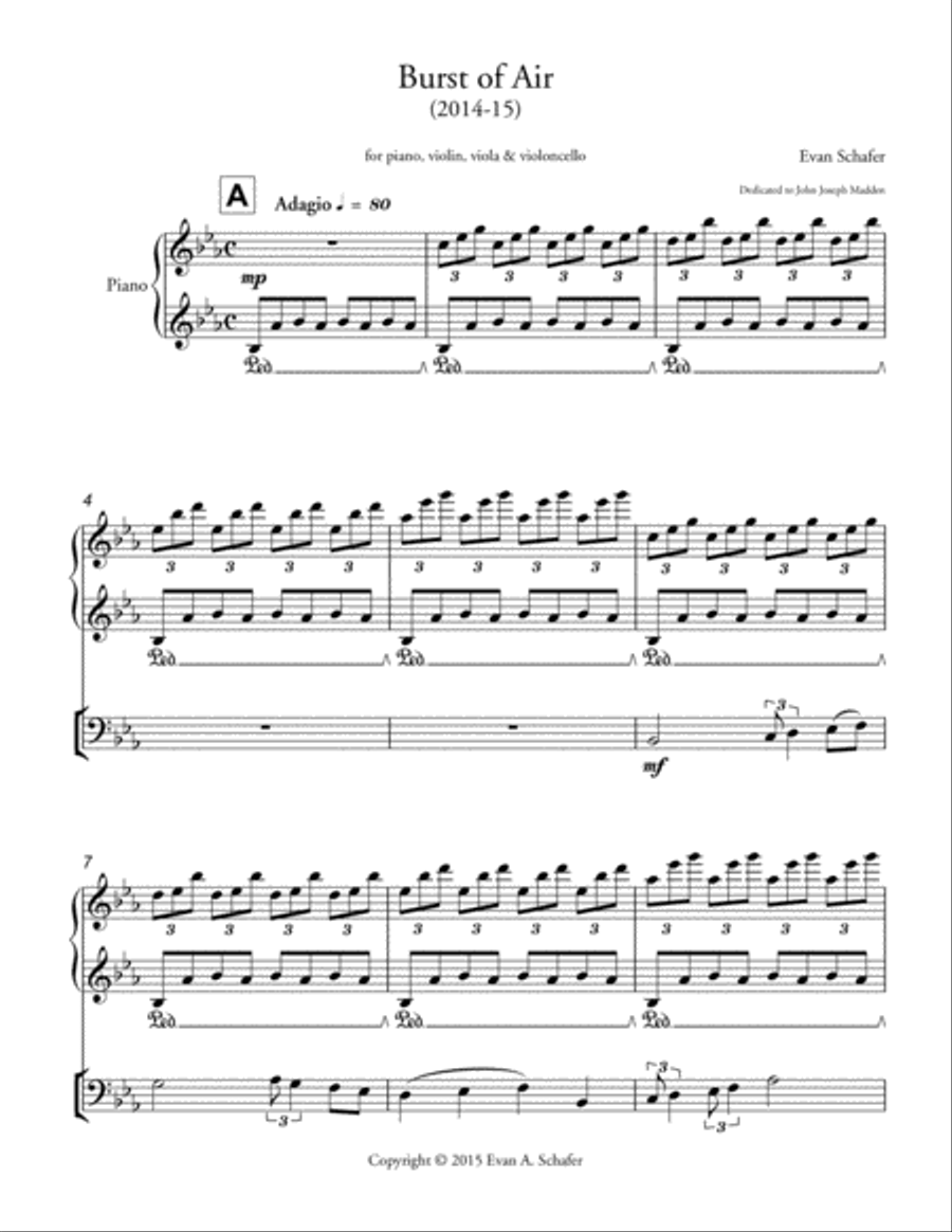 Burst of Air (2014-15) Piano Quartet scores gallery preview page 3