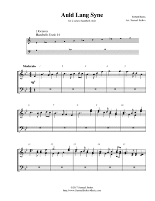 Auld Lang Syne - for 2-octave handbell choir