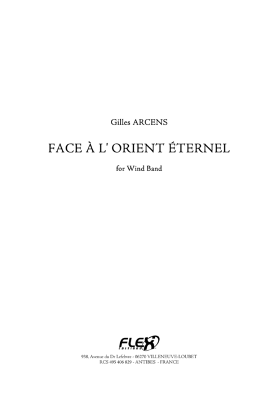 Face A L'Orient Eternel Face A L'Orient Eternel Concert Band scores gallery preview page 1
