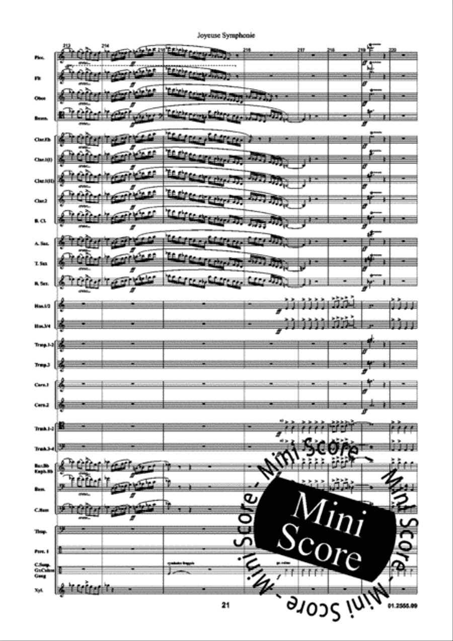 Joyeuse Symphonie Concert Band scores gallery preview page 27