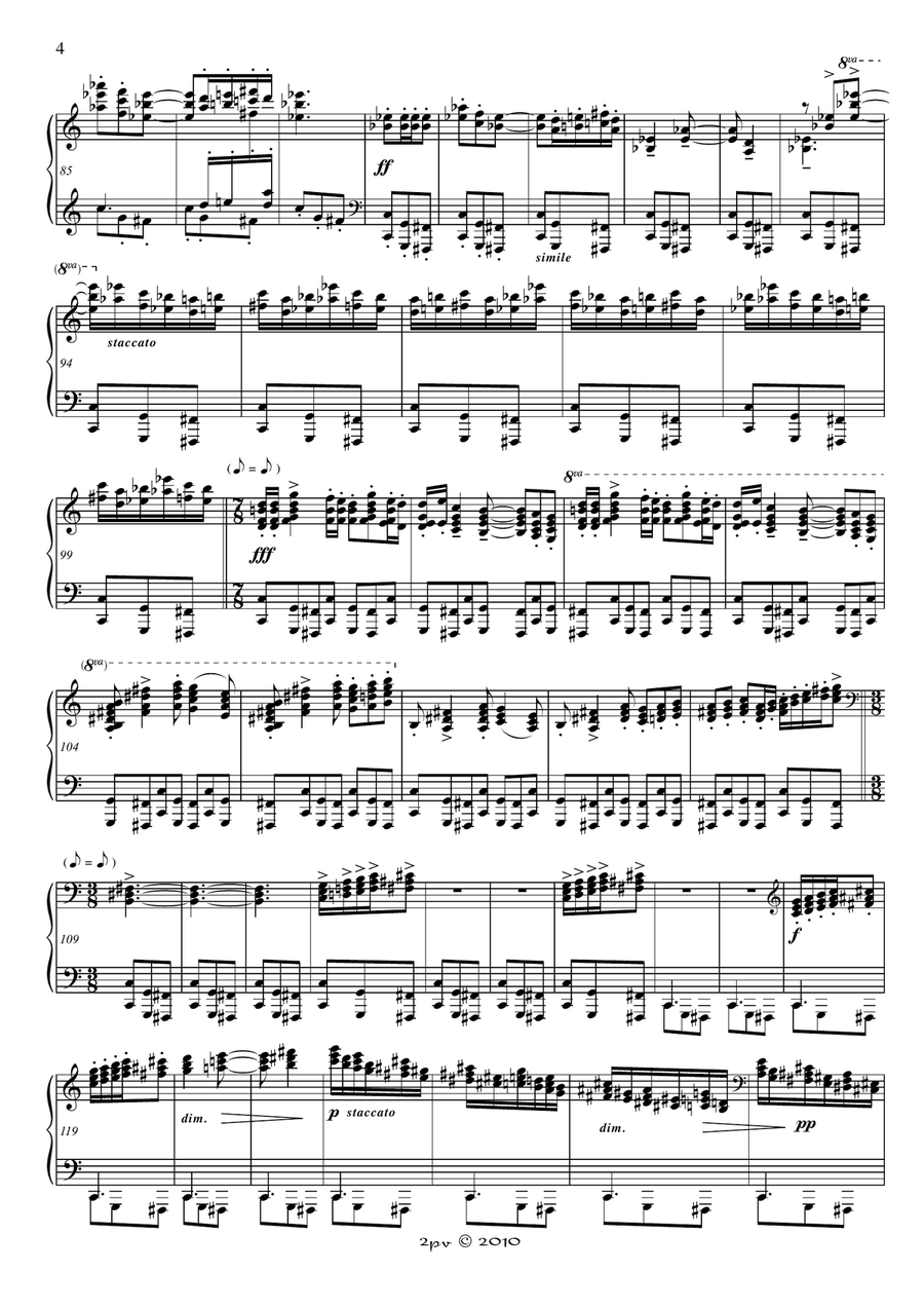 The Perfect Fool (ballet music) Piano Solo scores gallery preview page 4