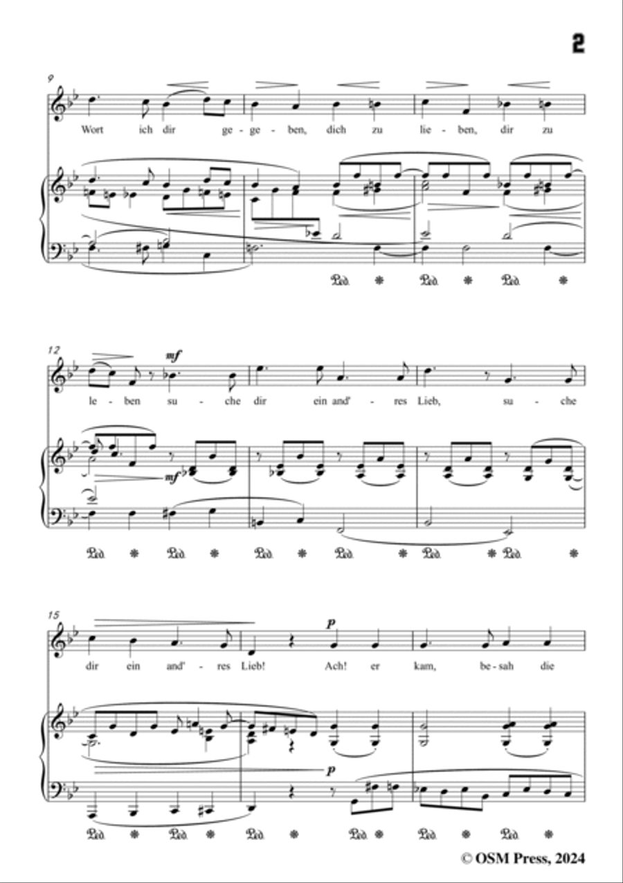 A. Jensen-Denke,denke,mein Geliebter,Op.30 No.4,in B flat Major Voice scores gallery preview page 3