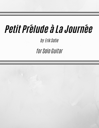 Petit Prélude à La Journée (Slur Study for Guitar)