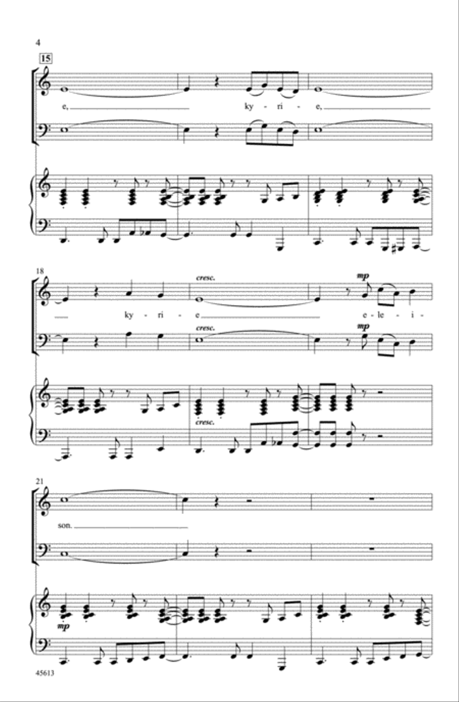 Jazz Kyrie Jazz Kyrie Choir scores gallery preview page 3