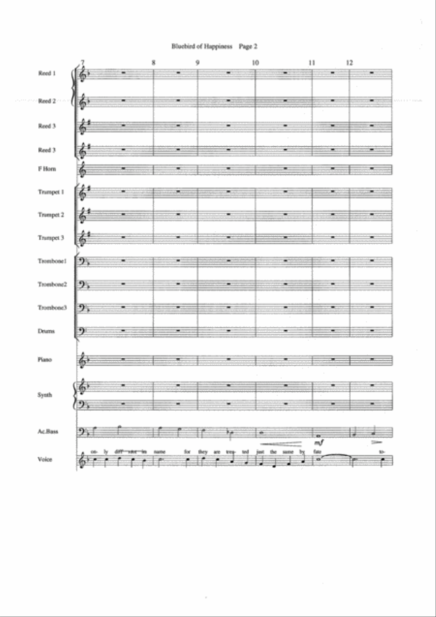 Bluebird Of Happiness Bluebird Of Happiness Jazz Ensemble scores gallery preview page 2
