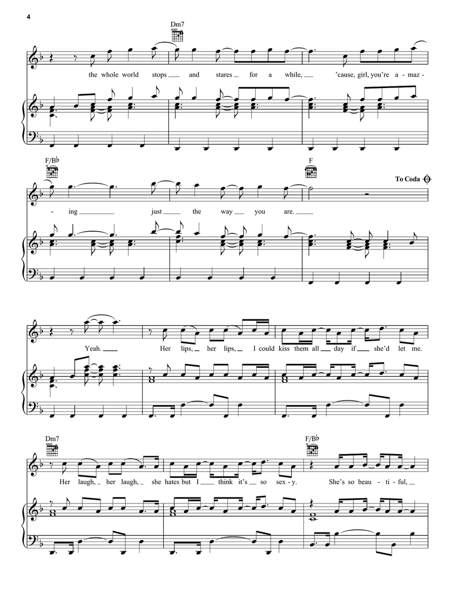 Just The Way You Are Acoustic Guitar scores gallery preview page 4