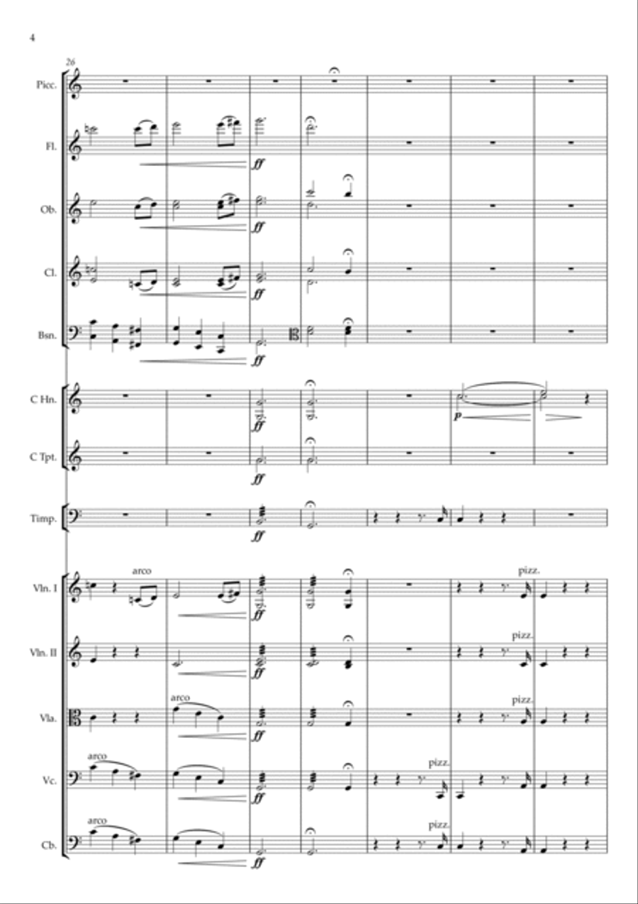 Overture to the vaudeville 'Young Mother and the 48 Year Old Fiance' Full Orchestra scores gallery preview page 4