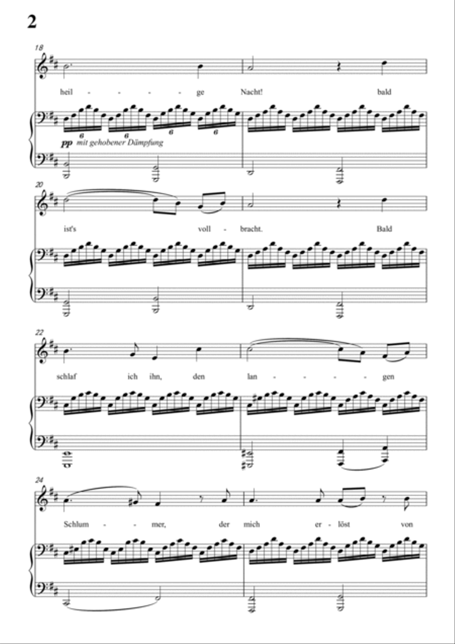 Schubert-Nachtstück,Op.36 No.2 in b minor,for Vocal and Piano Voice scores gallery preview page 3