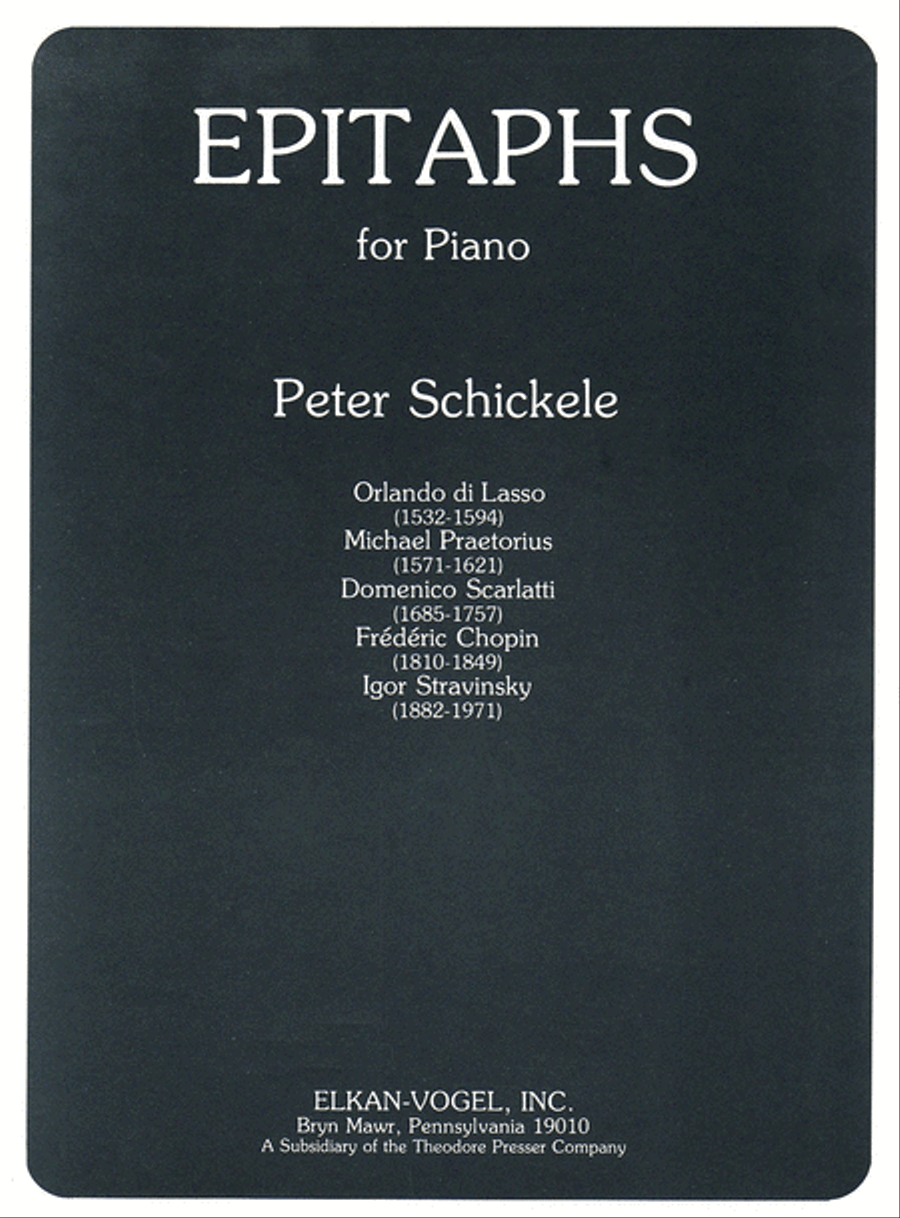 Epitaphs Chamber Music scores gallery preview page 1