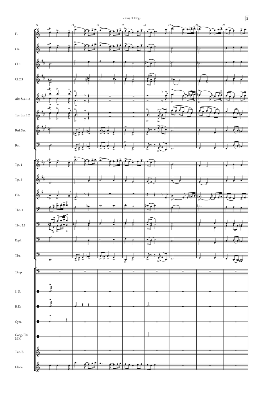 The Lord's Prayer Concert Band scores gallery preview page 3