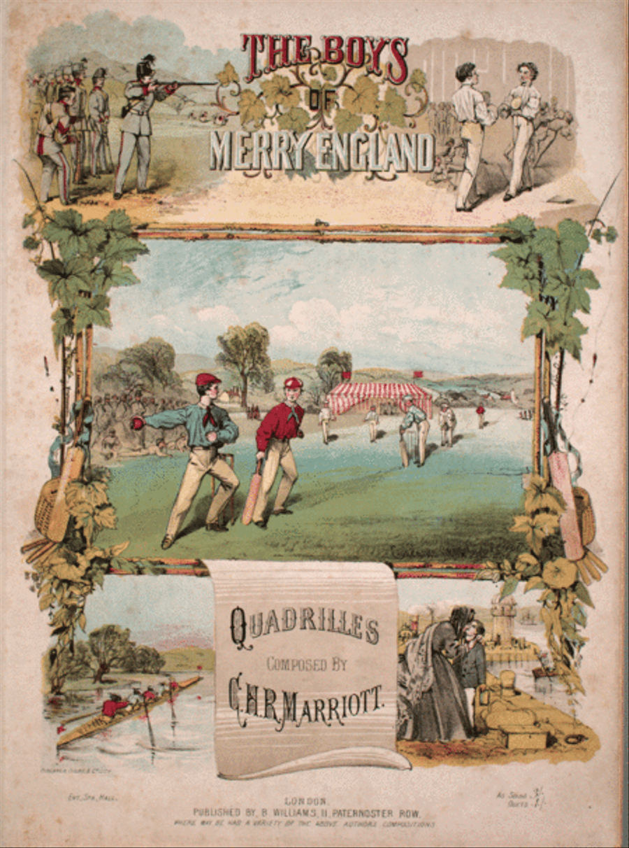 The Boys of Merry England. Quadrilles Piano Solo scores gallery preview page 1
