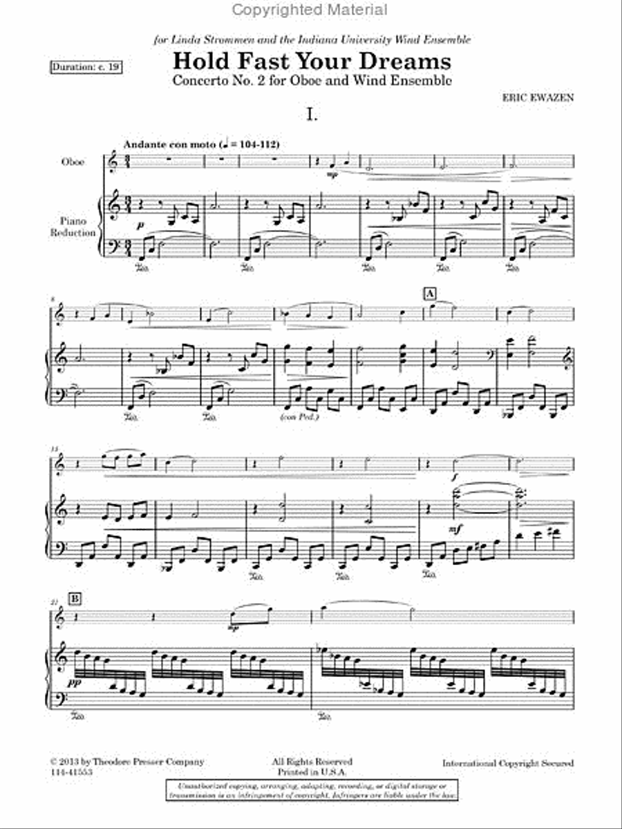 Hold Fast Your Dreams Chamber Music scores gallery preview page 2