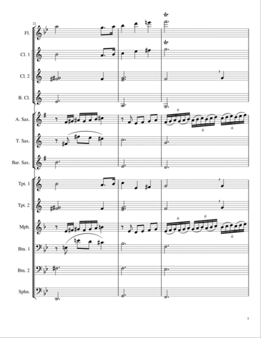 Star Spangled Banner Marching Band scores gallery preview page 5