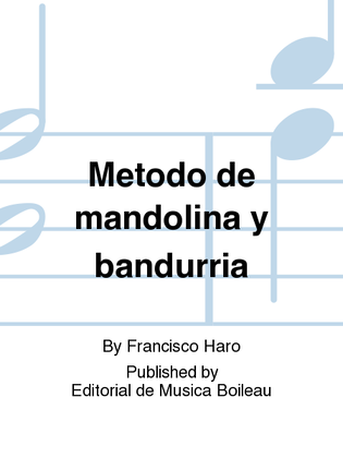 Metodo de mandolina y bandurria