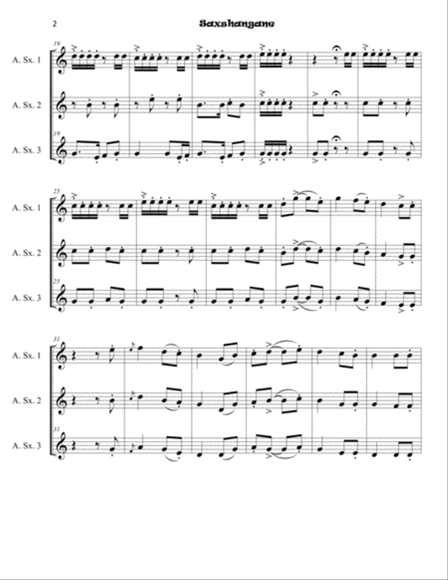 Saxshangane Woodwind Trio scores gallery preview page 3