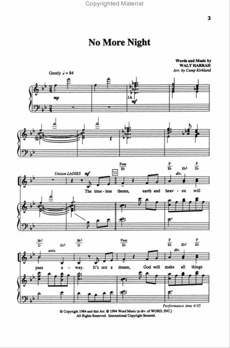 No More Night - Anthem 4-Part scores gallery preview page 2