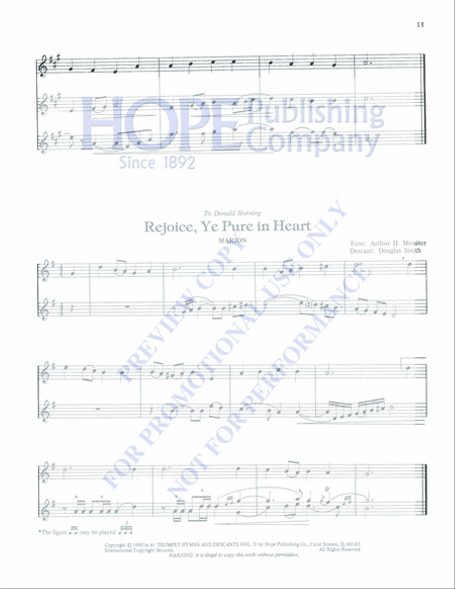 61 Trumpet Hymns and Descants, Vol. 2 Trumpet Solo scores gallery preview page 17