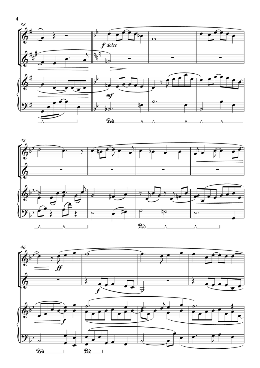 A Whole New World (from 'Aladdin') Woodwind Duet scores gallery preview page 4