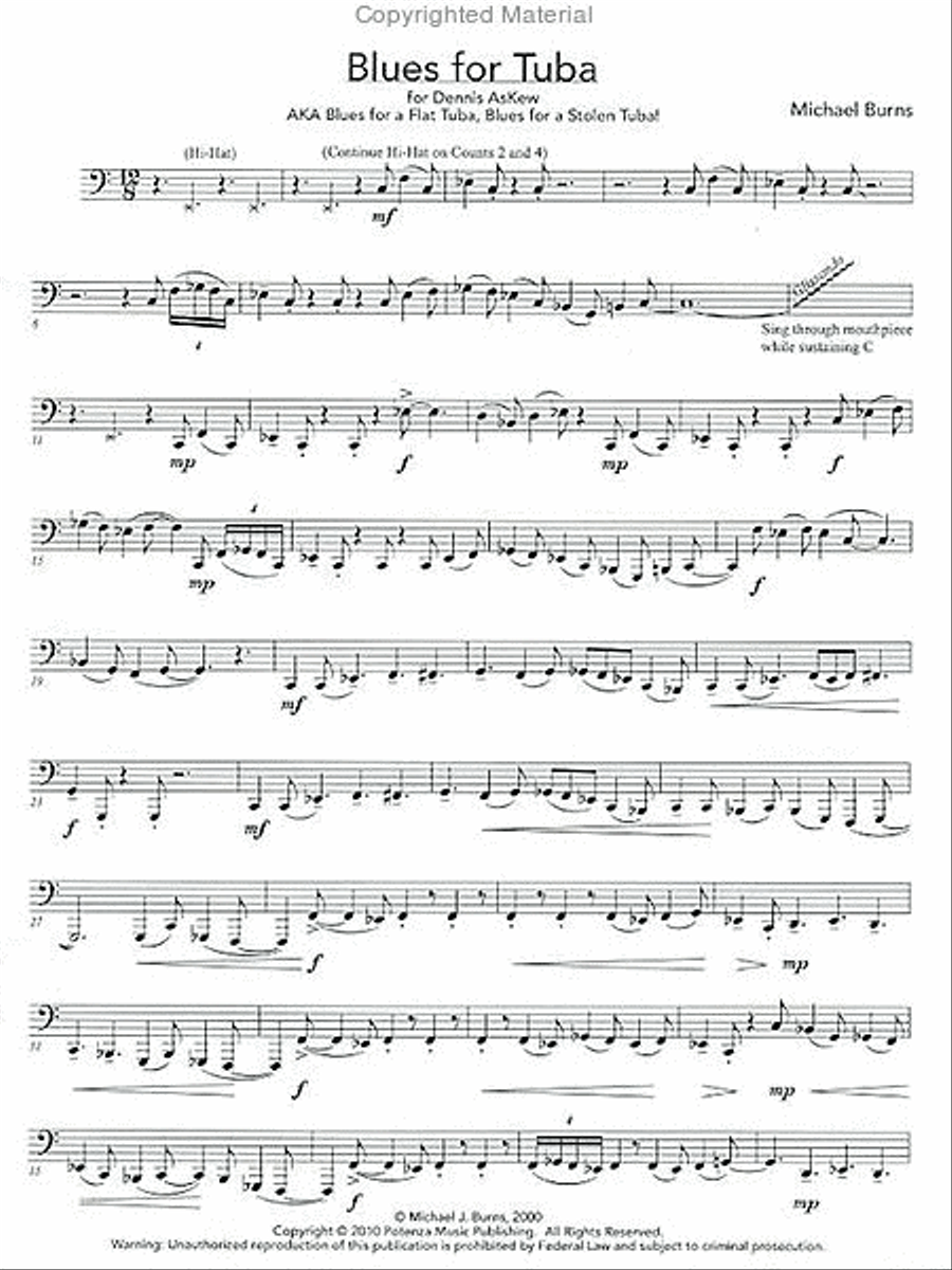 Blues for Tuba Tuba scores gallery preview page 2