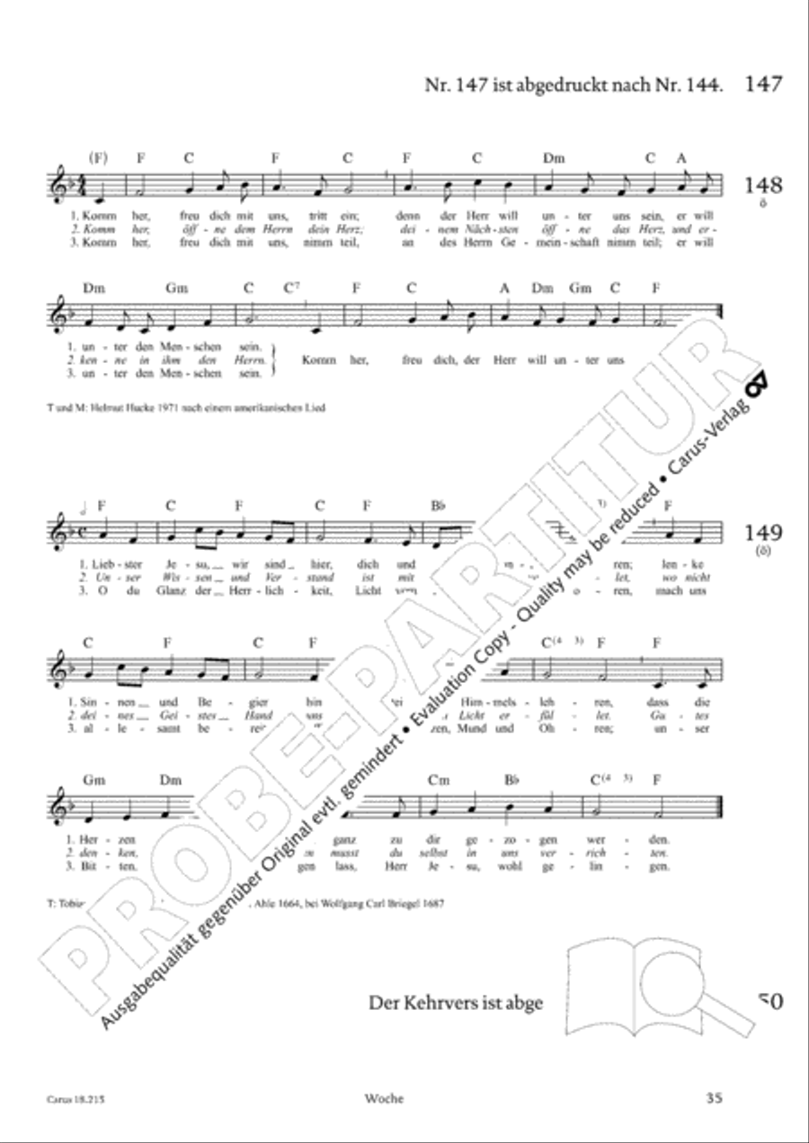 Gitarrenbuch zum Gotteslob Guitar scores gallery preview page 33