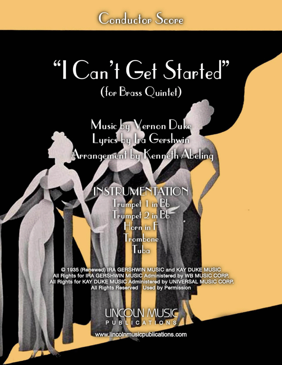I Can't Get Started Brass Ensemble scores gallery preview page 1