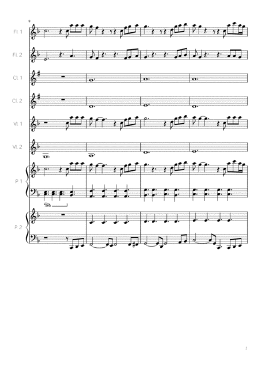 Happy Xmas (War Is Over) Happy Xmas (War Is Over) Clarinet scores gallery preview page 3