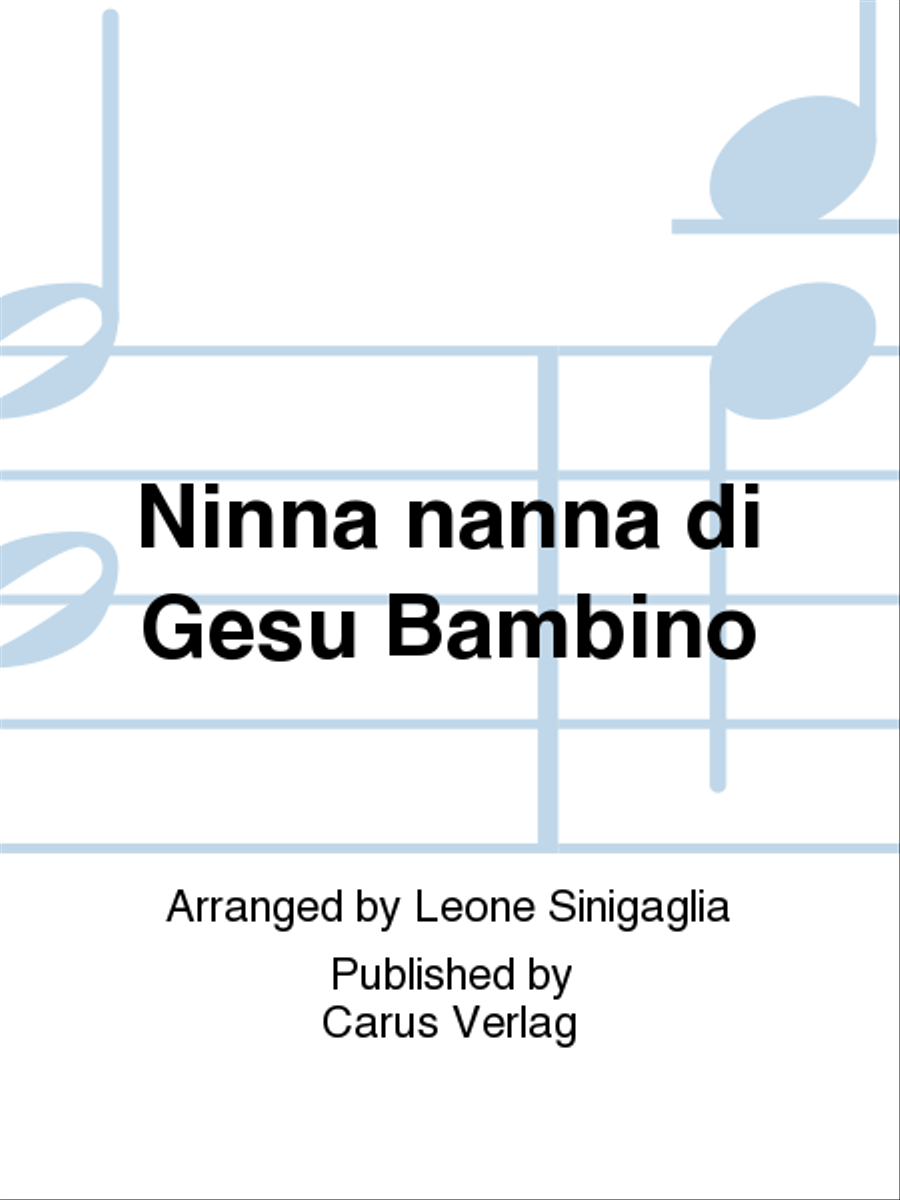 Ninna nanna di Gesu Bambino 4-Part scores gallery preview page 1