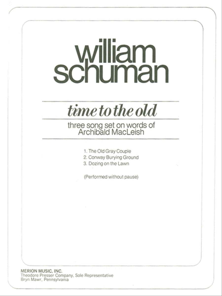 Time to the Old Chamber Music scores gallery preview page 1