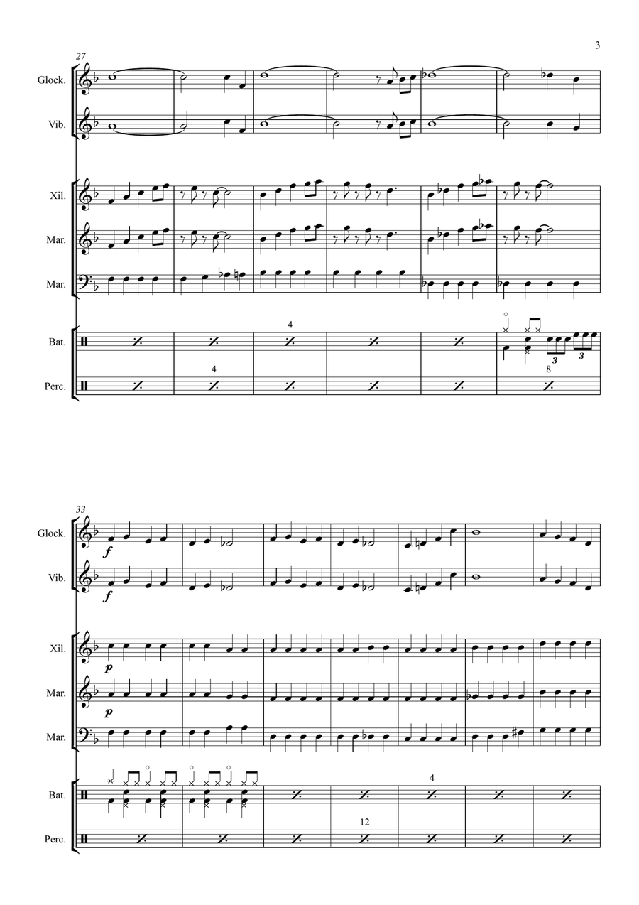 All I Want For Christmas Is You Percussion Ensemble scores gallery preview page 5