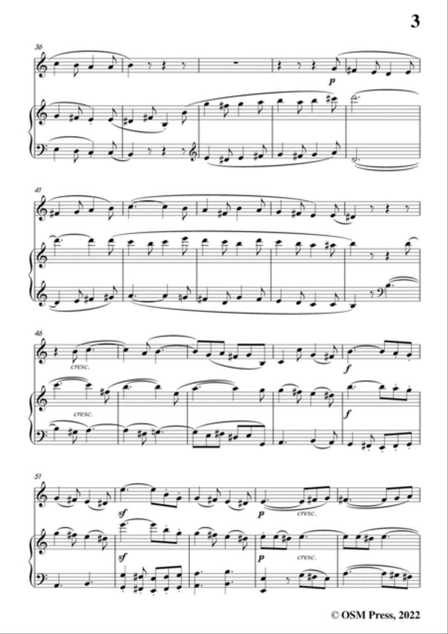 Beethoven-Violin Sonata No.4 in a minor,Op.23,for Violin and Piano Violin Solo scores gallery preview page 5